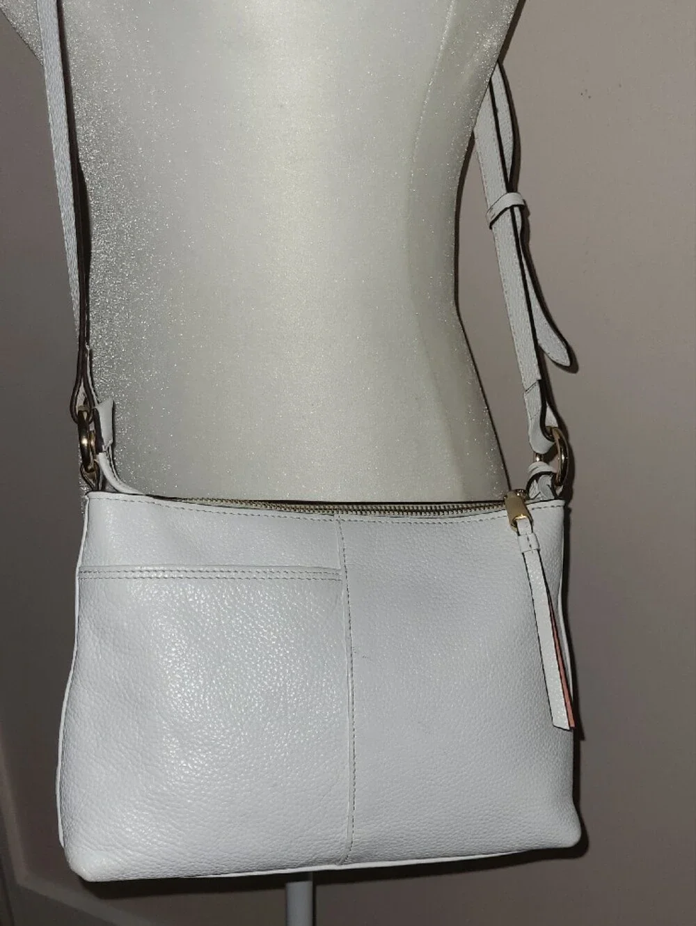 Radley London White Soft Grain Leather Crossbody Bag